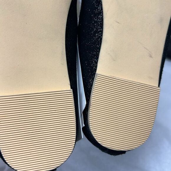 Janie and Jack 100044042 Collections Black Gitter Ballet Flat size 2K NWT - Picture 8 of 11